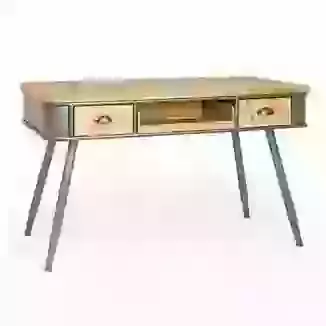 Vintage Industrial Style Curved Edge Desk/Console Table
